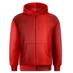 Red Gradient Fractal Backgroun Men s Zipper Hoodie by Simbadda