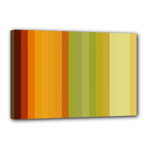 Colorful Citrus Colors Striped Background Wallpaper Canvas 18  X 12  by Simbadda