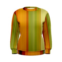 Colorful Citrus Colors Striped Background Wallpaper Women s Sweatshirt by Simbadda