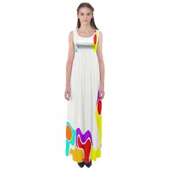 Simple Abstract With Copyspace Empire Waist Maxi Dress by Simbadda