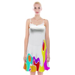 Simple Abstract With Copyspace Spaghetti Strap Velvet Dress by Simbadda