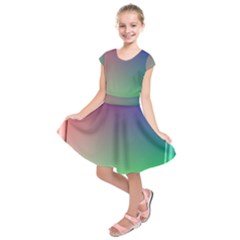 3d Rgb Glass Frame Kids  Short Sleeve Dress by Simbadda