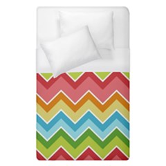 Colorful Background Of Chevrons Zigzag Pattern Duvet Cover (single Size) by Simbadda