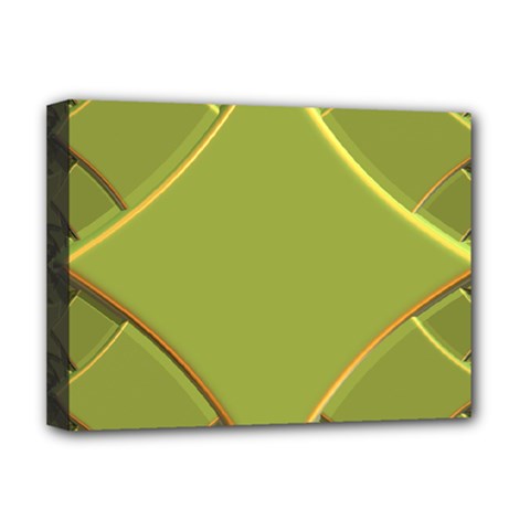 Fractal Green Diamonds Background Deluxe Canvas 16  X 12   by Simbadda