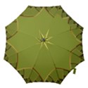 Fractal Green Diamonds Background Hook Handle Umbrellas (Large) View1