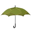 Fractal Green Diamonds Background Hook Handle Umbrellas (Large) View3