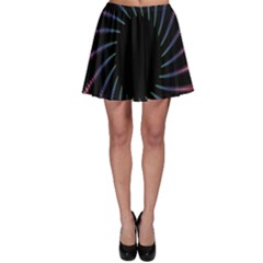 Fractal Black Hole Computer Digital Graphic Skater Skirt by Simbadda