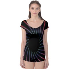 Fractal Black Hole Computer Digital Graphic Boyleg Leotard  by Simbadda