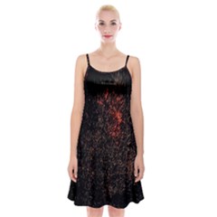 July 4th Fireworks Party Spaghetti Strap Velvet Dress by Simbadda