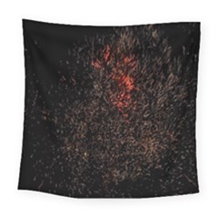 July 4th Fireworks Party Square Tapestry (large) by Simbadda