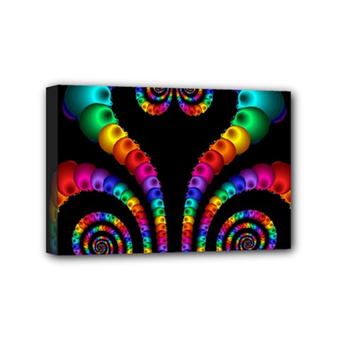 Fractal Drawing Of Phoenix Spirals Mini Canvas 6  X 4  by Simbadda