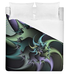 Fractal Image With Sharp Wheels Duvet Cover (queen Size) by Simbadda