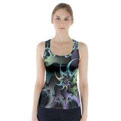 Fractal Image With Sharp Wheels Racer Back Sports Top by Simbadda