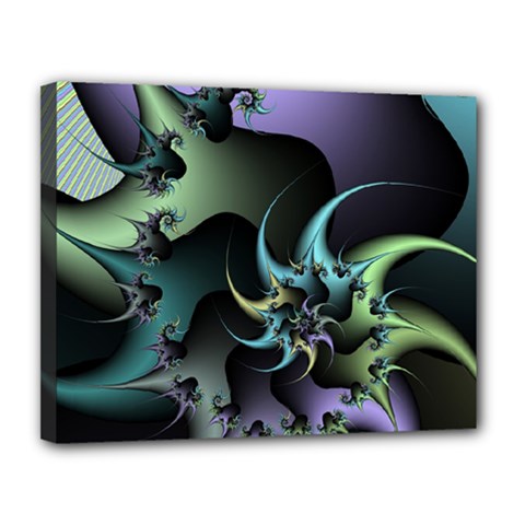 Fractal Image With Sharp Wheels Canvas 14  X 11  by Simbadda