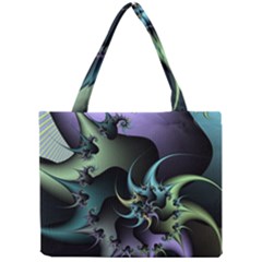 Fractal Image With Sharp Wheels Mini Tote Bag by Simbadda