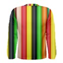 Stripes Colorful Striped Background Wallpaper Pattern Men s Long Sleeve Tee View2