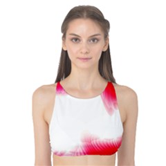 Abstract Pink Page Border Tank Bikini Top by Simbadda