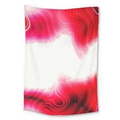 Abstract Pink Page Border Large Tapestry by Simbadda