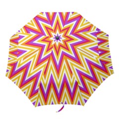 Colorful Chevrons Zigzag Pattern Seamless Folding Umbrellas by Simbadda