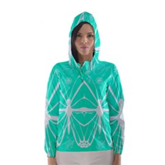 Butterfly Cut Out Flowers Hooded Wind Breaker (women) by Simbadda