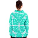 Butterfly Cut Out Flowers Women s Zipper Hoodie View2