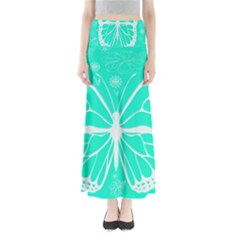 Butterfly Cut Out Flowers Maxi Skirts by Simbadda