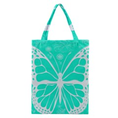 Butterfly Cut Out Flowers Classic Tote Bag by Simbadda