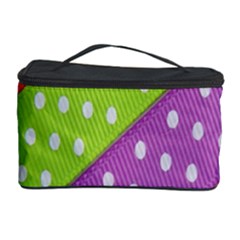 Colorful Easter Ribbon Background Cosmetic Storage Case by Simbadda