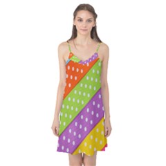 Colorful Easter Ribbon Background Camis Nightgown by Simbadda