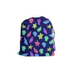 Shells Drawstring Pouches (medium)  by BubbSnugg