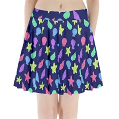 Shells Pleated Mini Skirt by BubbSnugg