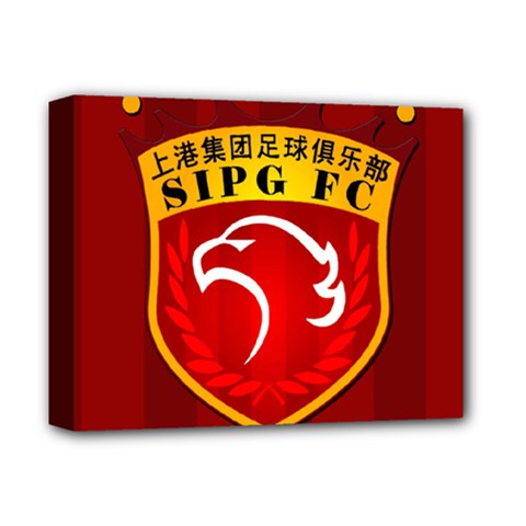 Shanghai Sipg F C  Deluxe Canvas 14  X 11  by Valentinaart