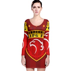 Shanghai Sipg F C  Long Sleeve Velvet Bodycon Dress