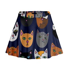 Cat  Mini Flare Skirt by BubbSnugg