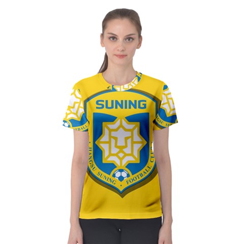 Jiangsu Suning F C  Women s Sport Mesh Tee by Valentinaart