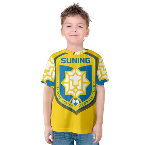 Jiangsu Suning F C  Kids  Cotton Tee by Valentinaart