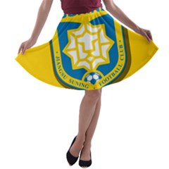 Jiangsu Suning F C  A-line Skater Skirt by Valentinaart