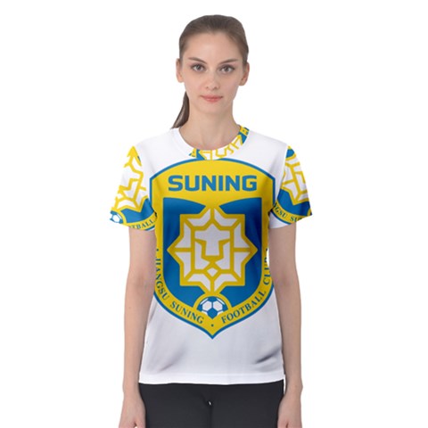 Jiangsu Suning F C  Women s Sport Mesh Tee by Valentinaart