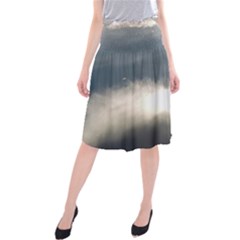 Cloud Wave Midi Beach Skirt by DeneWestUK