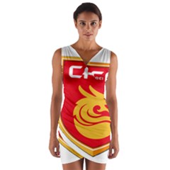 Hebei China Fortune F C  Wrap Front Bodycon Dress by Valentinaart