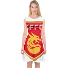 Hebei China Fortune F C  Capsleeve Midi Dress by Valentinaart