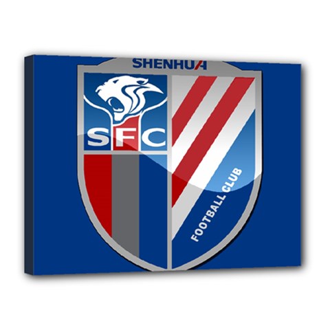 Shanghai Greenland Shenhua F C  Canvas 16  X 12  by Valentinaart