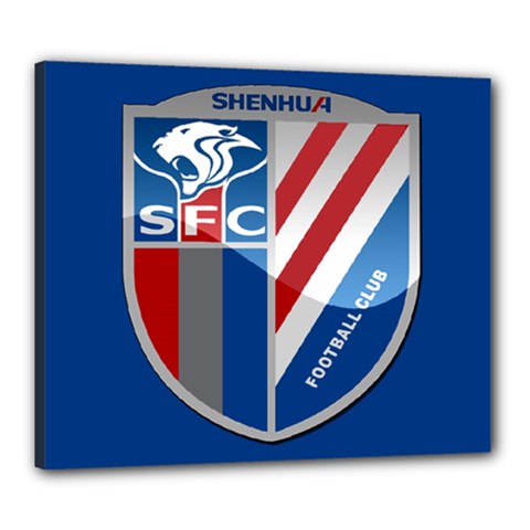 Shanghai Greenland Shenhua F C  Canvas 24  X 20  by Valentinaart