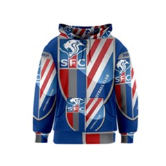 Shanghai Greenland Shenhua F C  Kids  Zipper Hoodie by Valentinaart