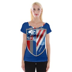 Shanghai Greenland Shenhua F C  Women s Cap Sleeve Top by Valentinaart