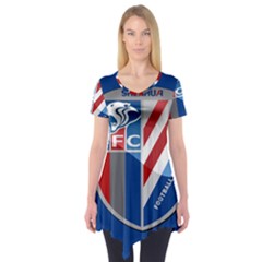 Shanghai Greenland Shenhua F C  Short Sleeve Tunic  by Valentinaart