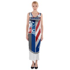 Shanghai Greenland Shenhua F C  Fitted Maxi Dress by Valentinaart