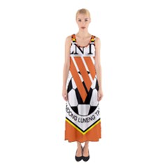 Shandong Luneng Taishan F C  Sleeveless Maxi Dress by Valentinaart