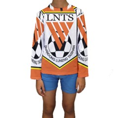 Shandong Luneng Taishan F C  Kids  Long Sleeve Swimwear by Valentinaart