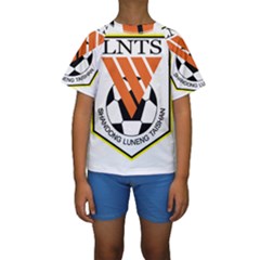 Shandong Luneng Taishan F C  Kids  Short Sleeve Swimwear by Valentinaart